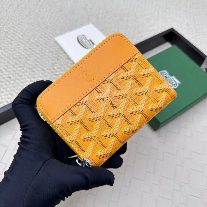 Goyard Orange Zip Wallet 82 - Image 3