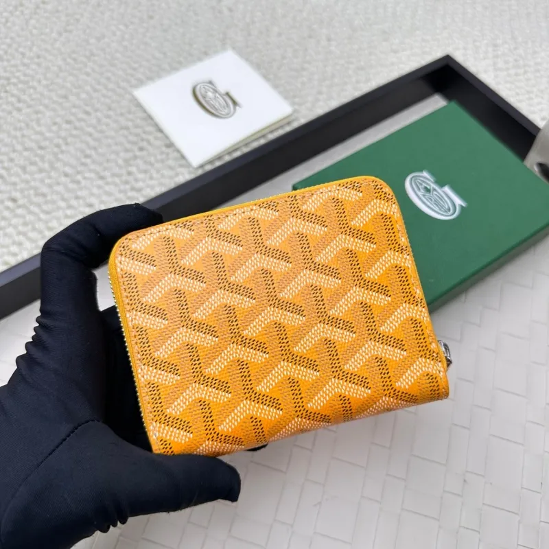 Goyard Orange Zip Wallet 82 - Image 4