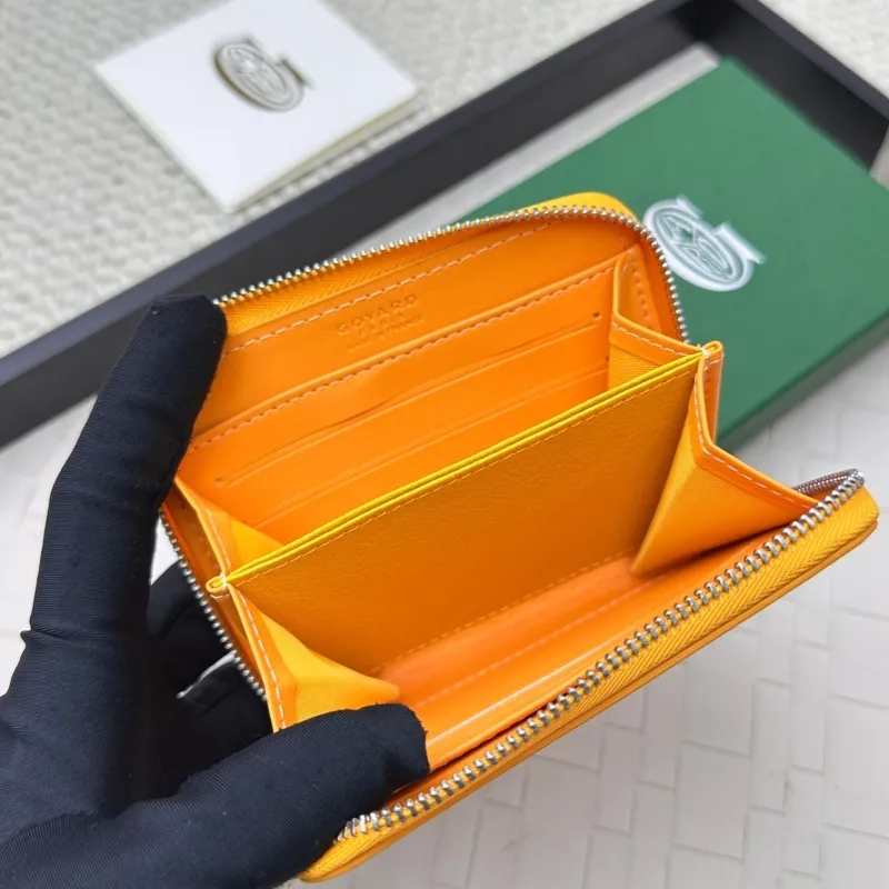 Goyard Orange Zip Wallet 82 - Image 5