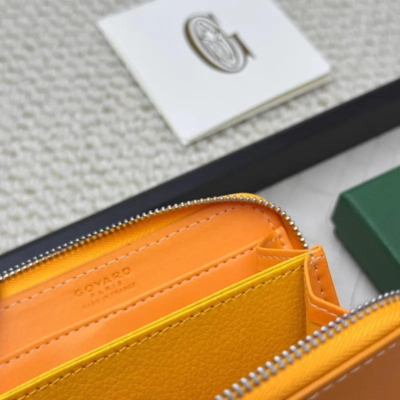 Goyard Orange Zip Wallet 82 - Image 6