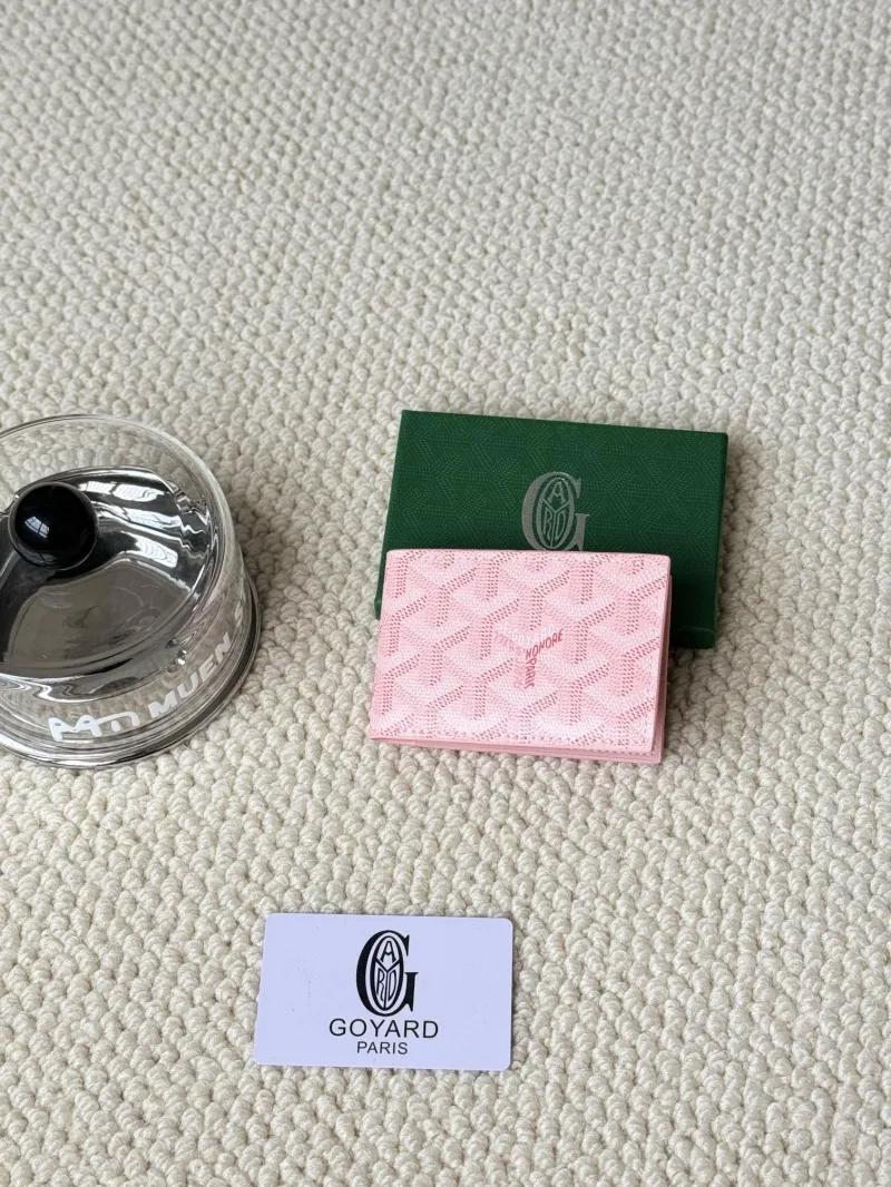 Goyard Pink Mini Bifold Wallet