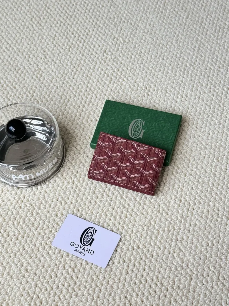 Alternative view of Goyard Burgundy Card Holder Wallet 86