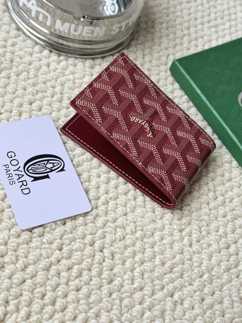 Goyard Burgundy Card Holder Wallet 86 - Image 3
