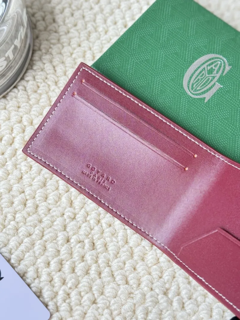 Goyard Burgundy Card Holder Wallet 86 - Image 6