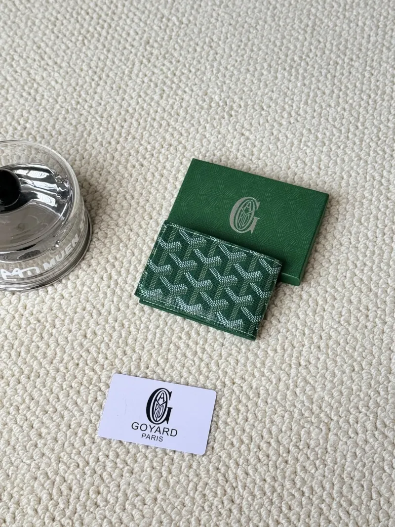 Alternative view of Goyard Green Card Holder Wallet