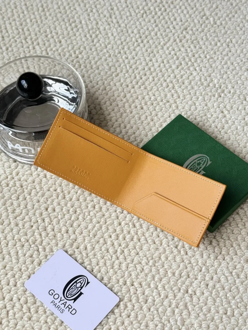 Goyard Yellow Leather Bifold Wallet - Image 5