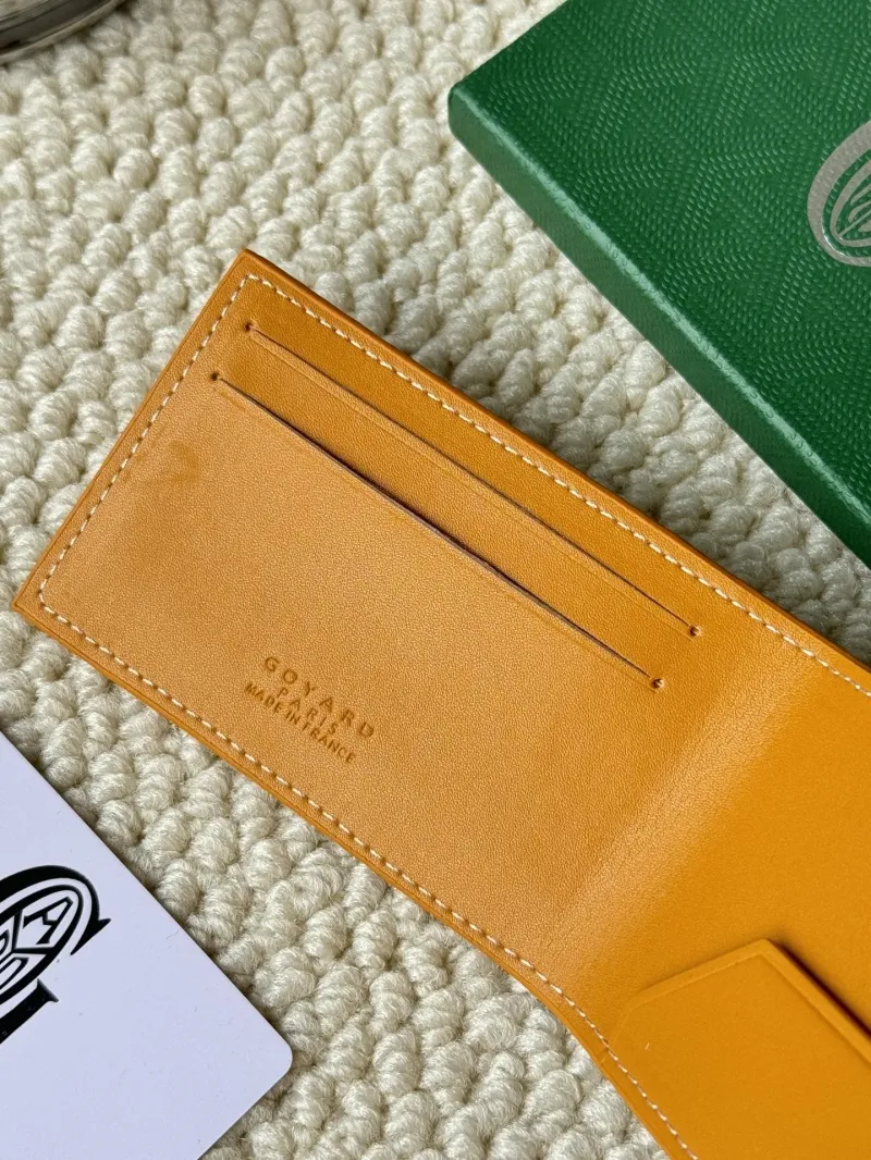 Goyard Yellow Leather Bifold Wallet - Image 6