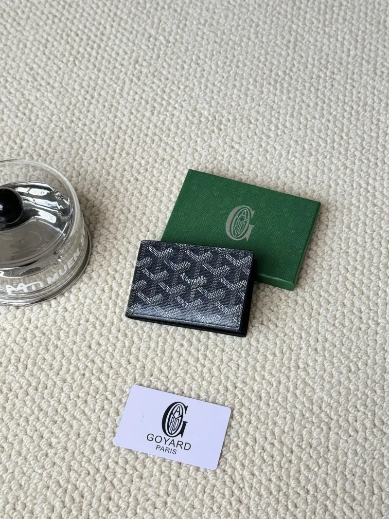Goyard Black Bifold Card Wallet