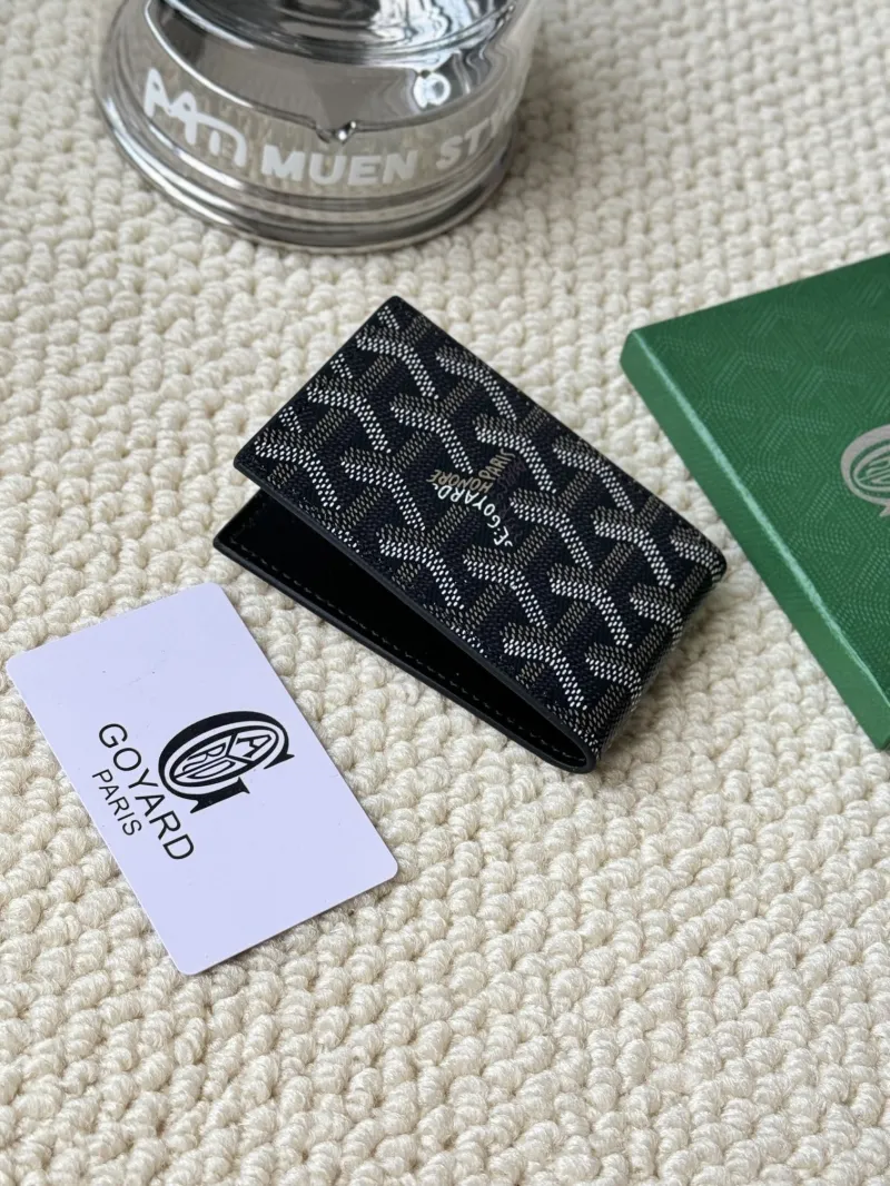 Goyard Black Bifold Card Wallet - Image 3