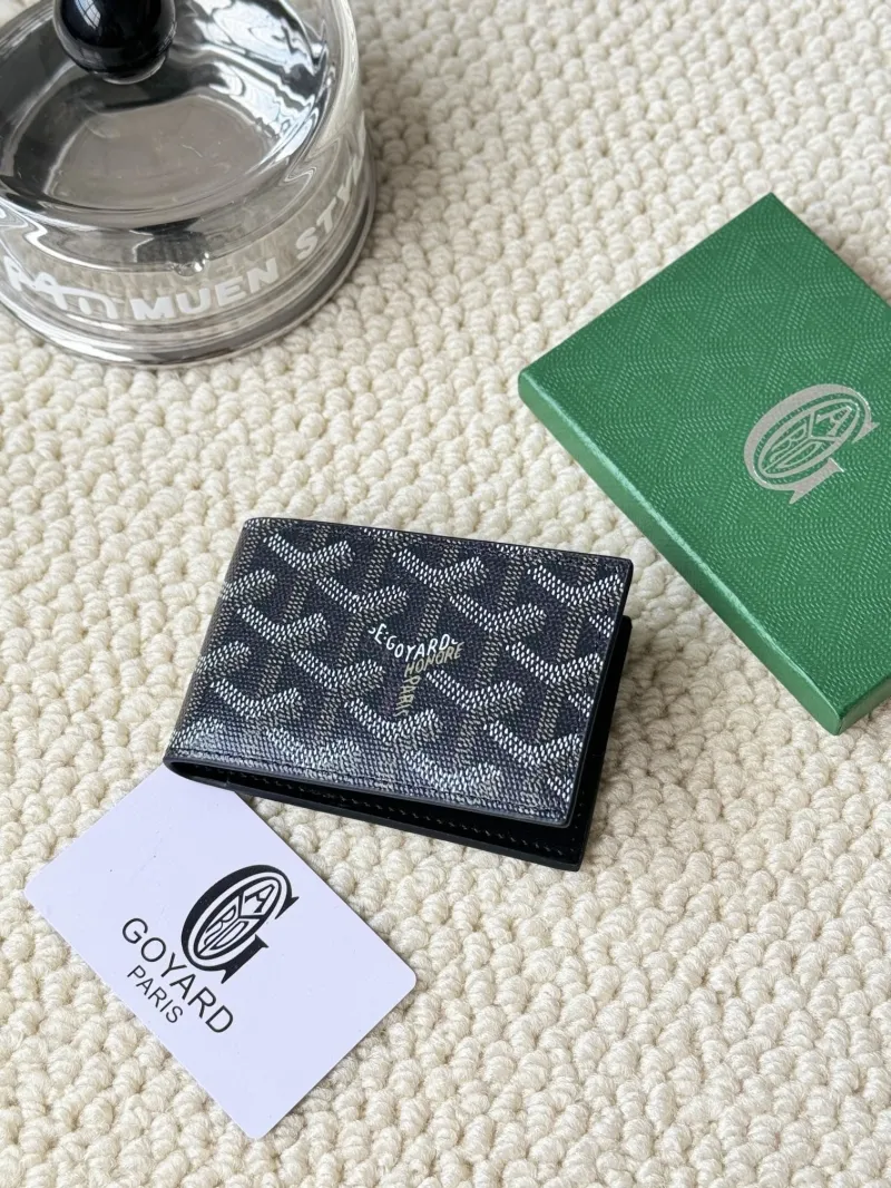 Goyard Black Bifold Card Wallet - Image 4