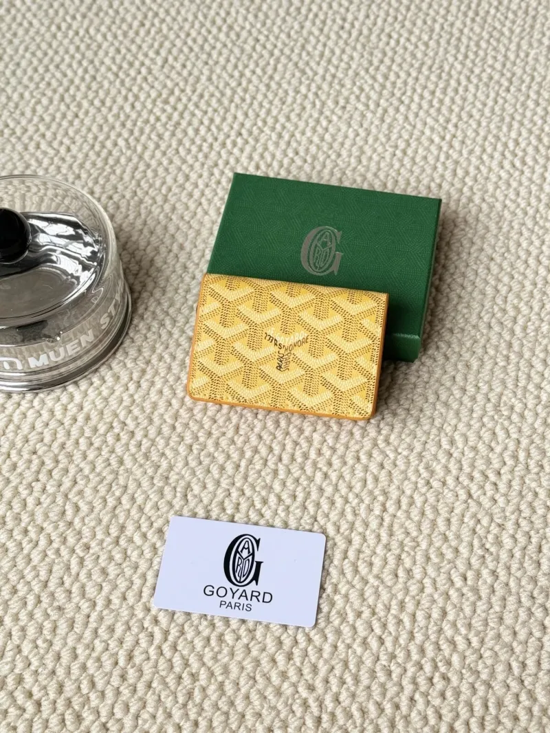 Goyard Yellow Mini Card Wallet
