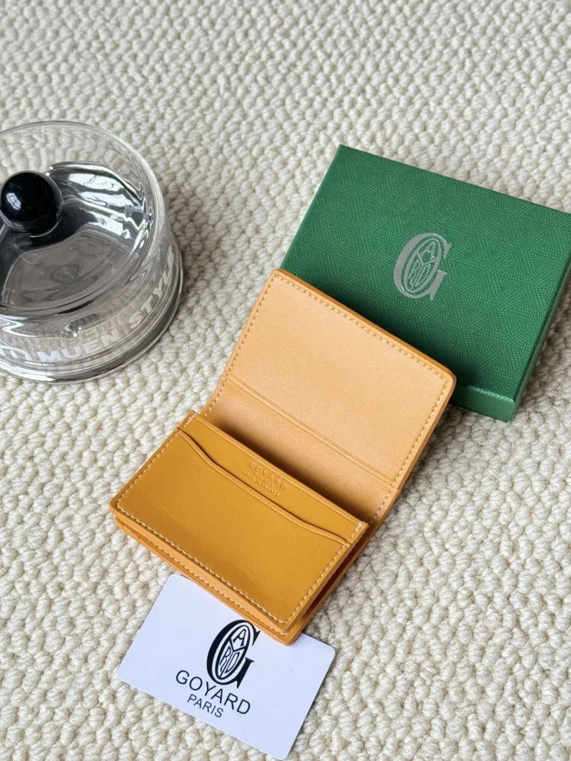 Goyard Yellow Mini Card Wallet - Image 4