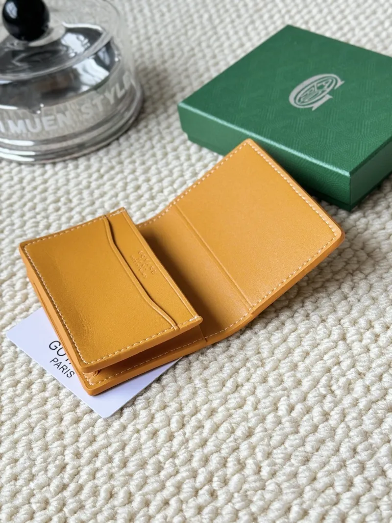 Goyard Yellow Mini Card Wallet - Image 5