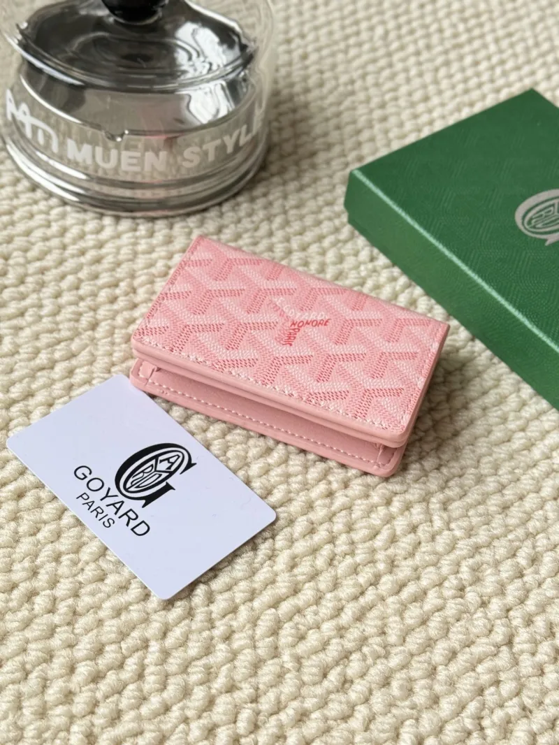 Goyard Pink Mini Card Wallet - Image 3