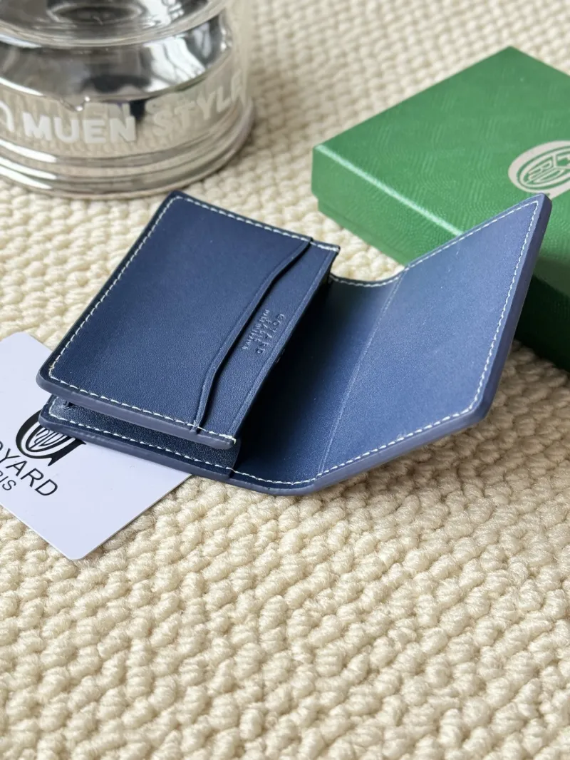Goyard Blue Compact Card Wallet - Image 5