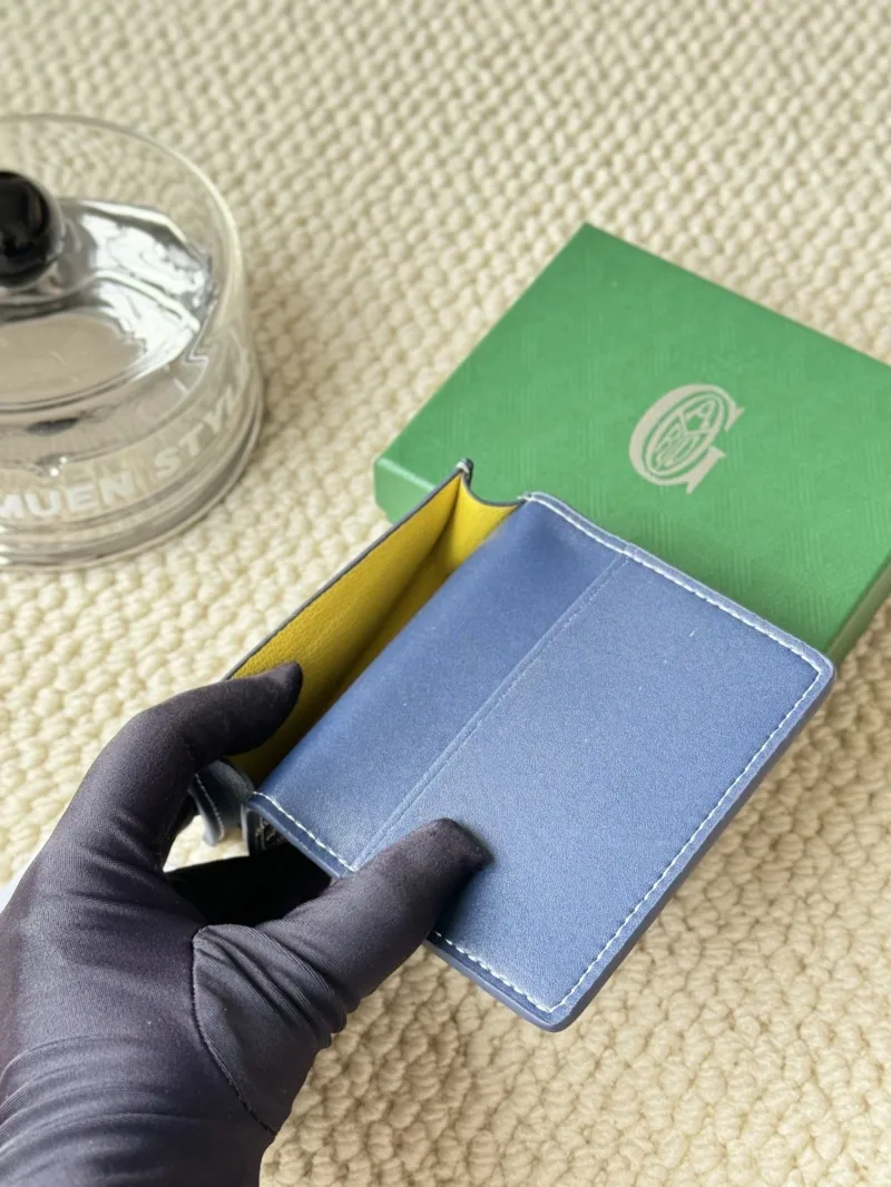 Goyard Blue Compact Card Wallet - Image 6