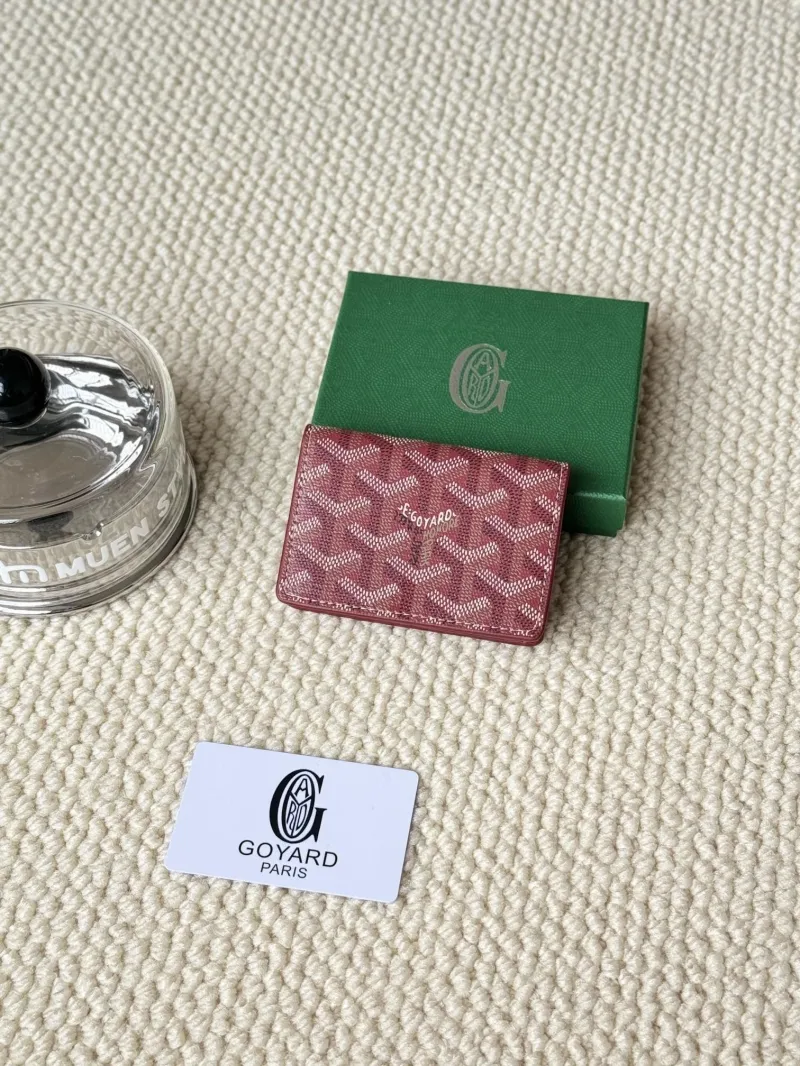 Goyard Red Compact Card Wallet