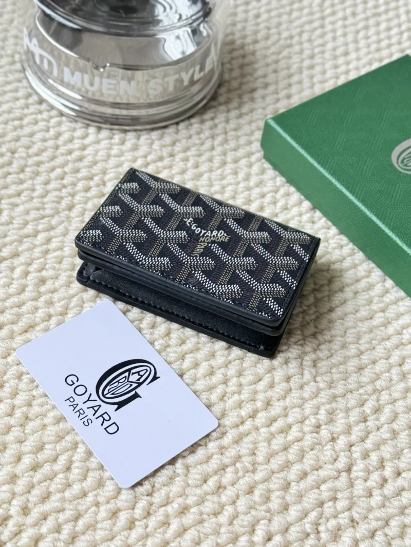 Goyard Small Black Card Holder - Image 3