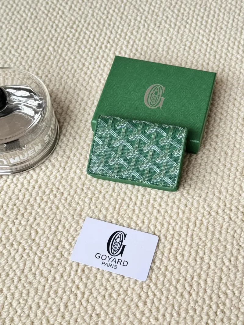 Alternative view of Goyard Green Card Holder Wallet