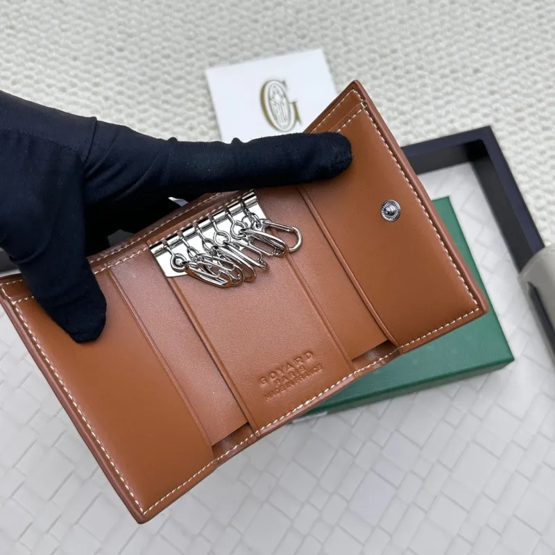 Goyard Black Monogram Leather Wallet - Image 4