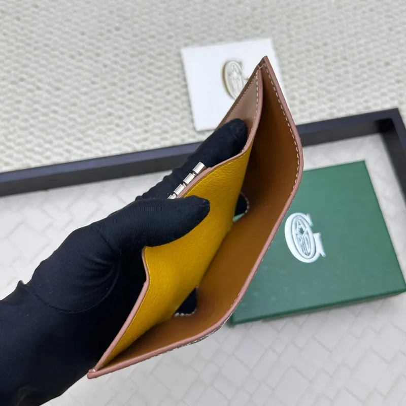 Goyard Black Monogram Leather Wallet - Image 5