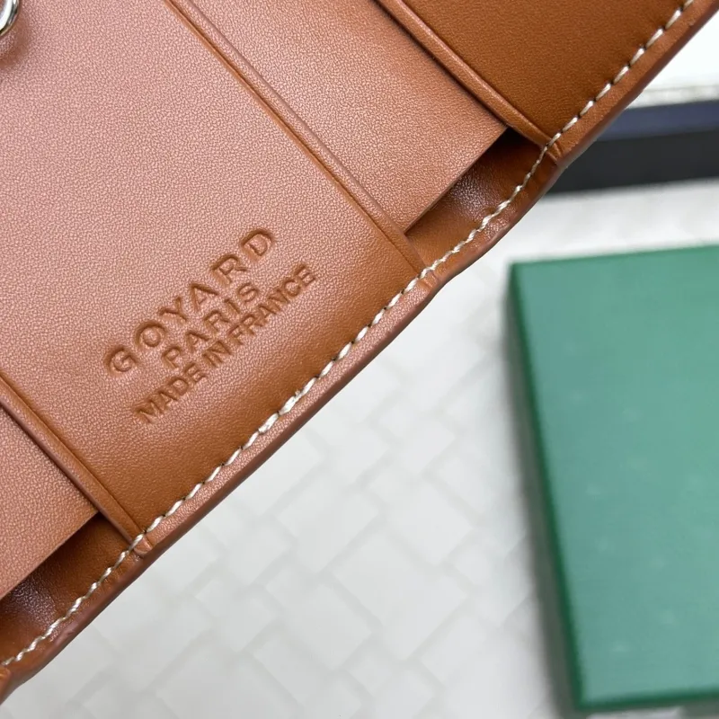 Goyard Black Monogram Leather Wallet - Image 6