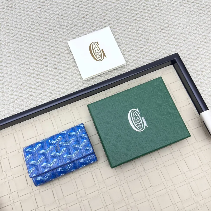 Goyard Blue Small Trifold Wallet