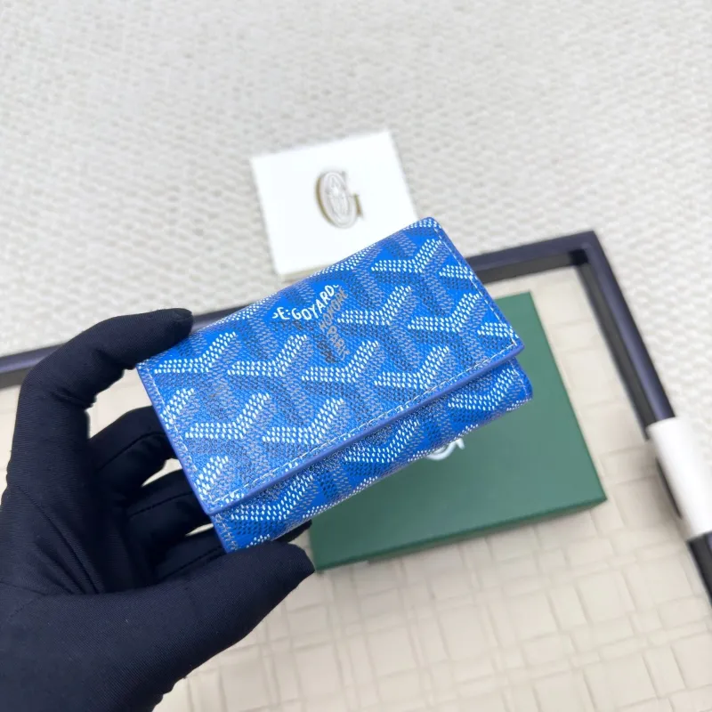 Alternative view of Goyard Blue Small Trifold Wallet