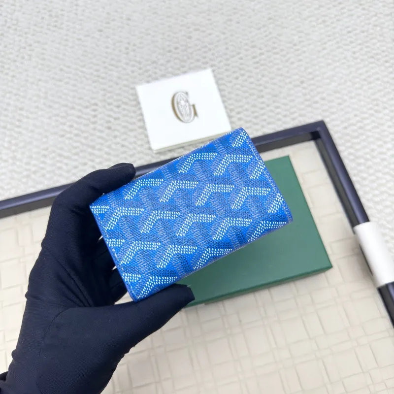 Goyard Blue Small Trifold Wallet - Image 3