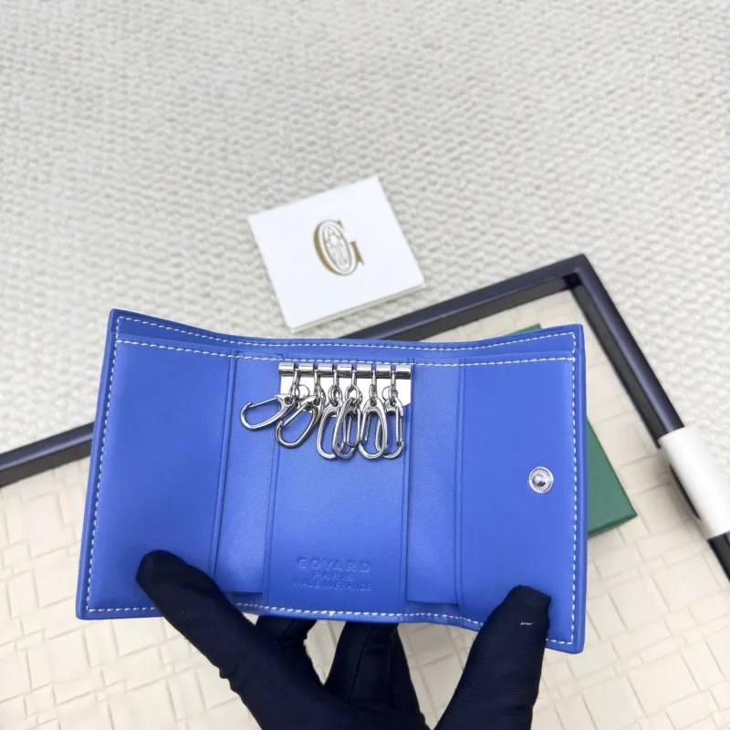 Goyard Blue Small Trifold Wallet - Image 4