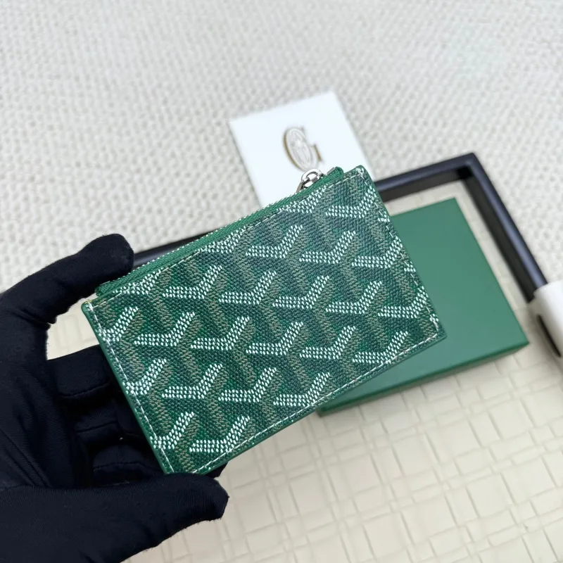Alternative view of Goyard Green Zip Card Holder Wallet
