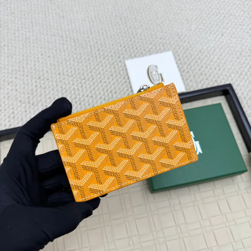 Alternative view of Goyard Orange Zip Card Holder Wallet 122