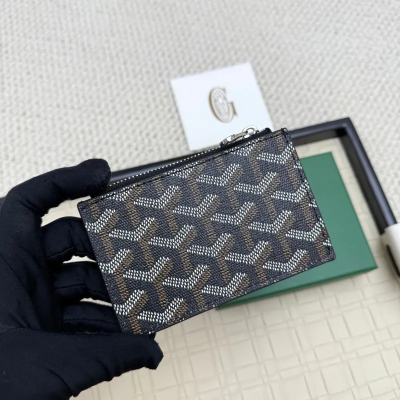 Alternative view of Goyard Black Zip Card Holder Wallet