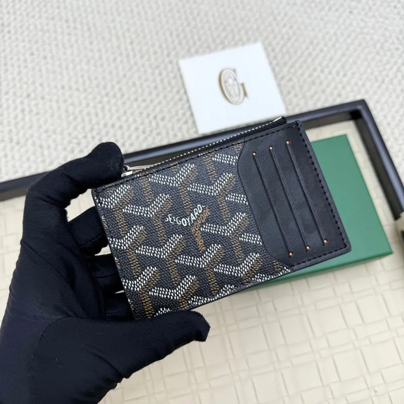 Goyard Black Zip Card Holder Wallet - Image 3