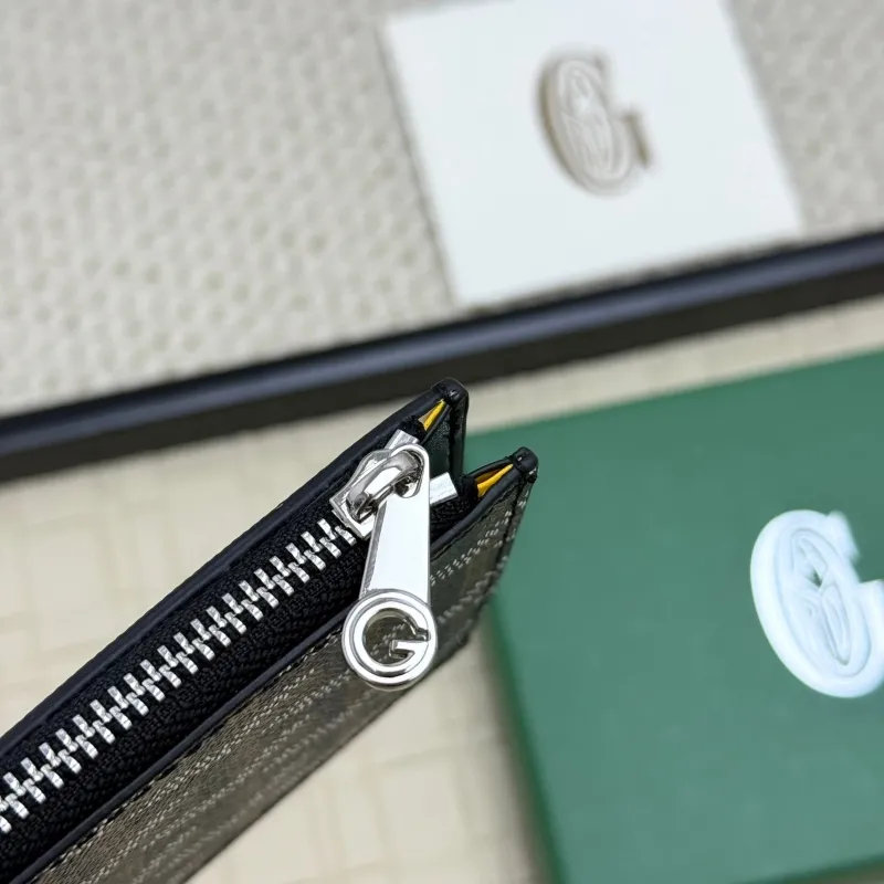 Goyard Black Zip Card Holder Wallet - Image 5
