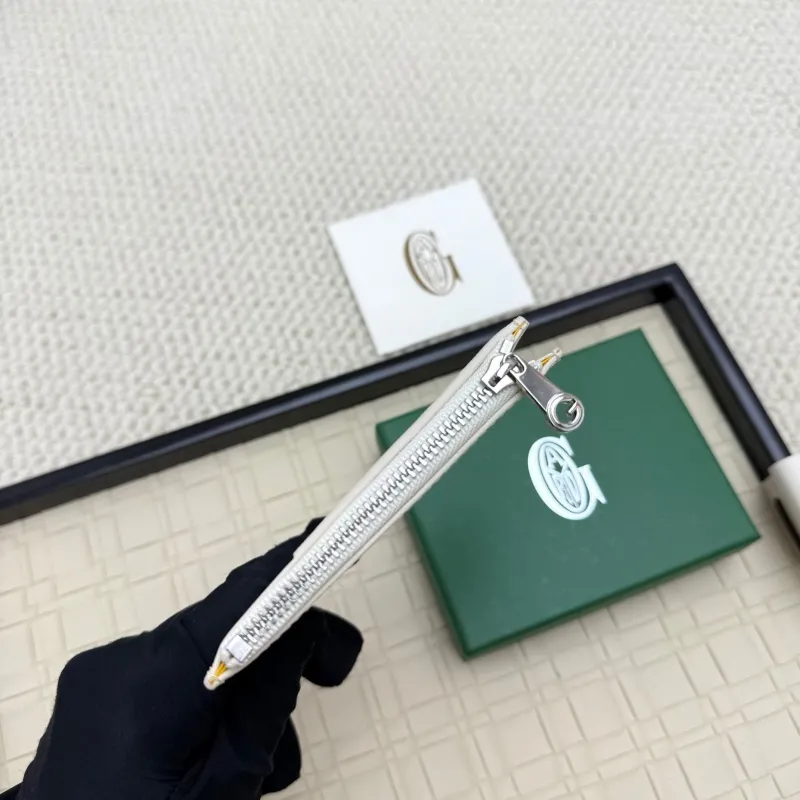 Goyard White Zip Card Wallet 124 - Image 4