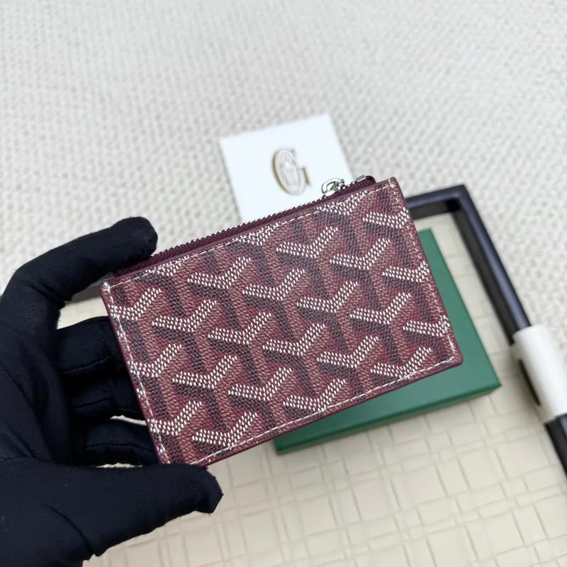 Alternative view of Goyard Burgundy Zip Card Wallet 126