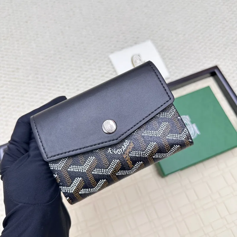 Alternative view of Goyard Black Leather Compact Wallet