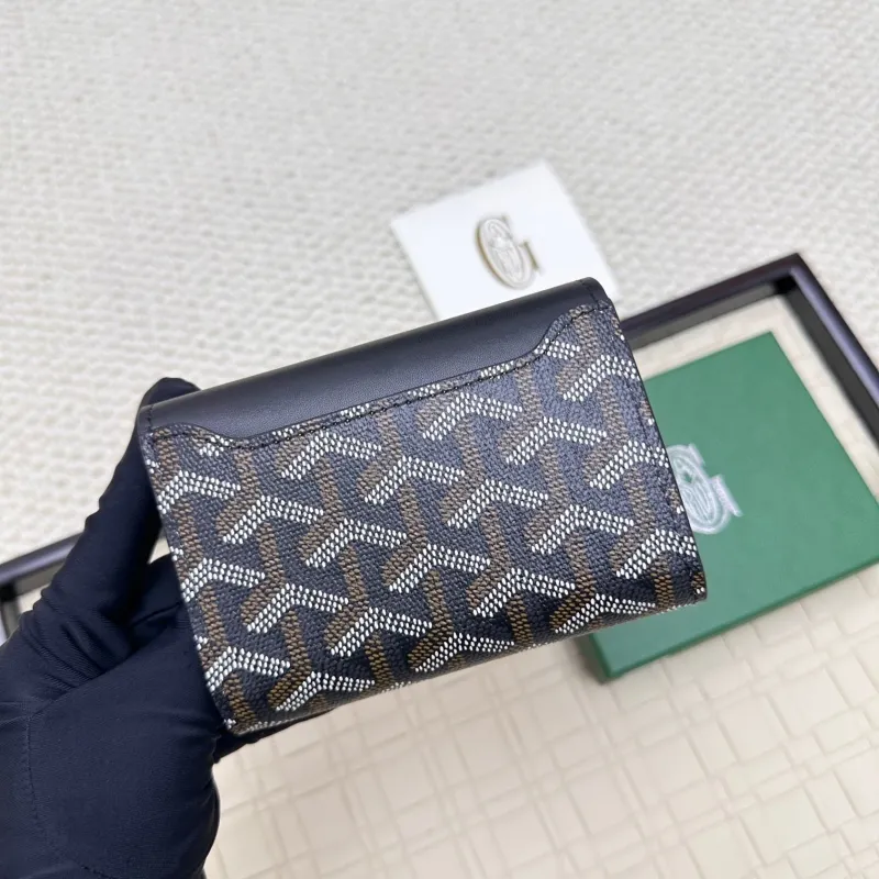 Goyard Black Leather Compact Wallet - Image 3