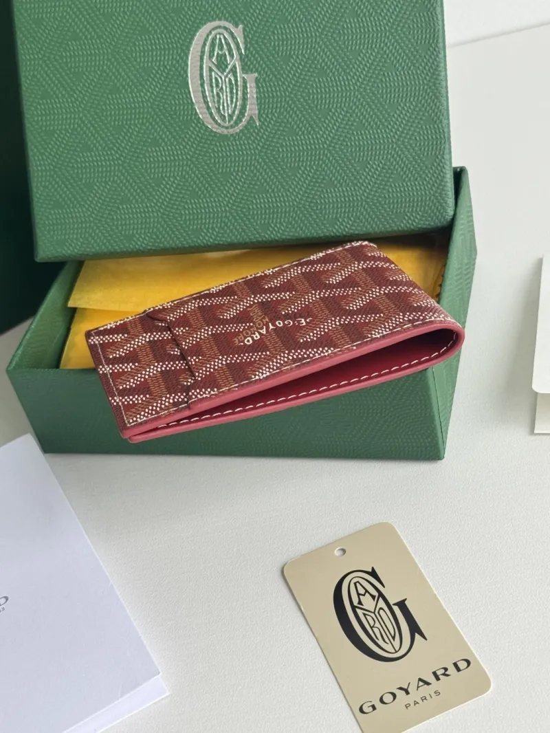 Goyard Red Bifold Leather Wallet - Image 4