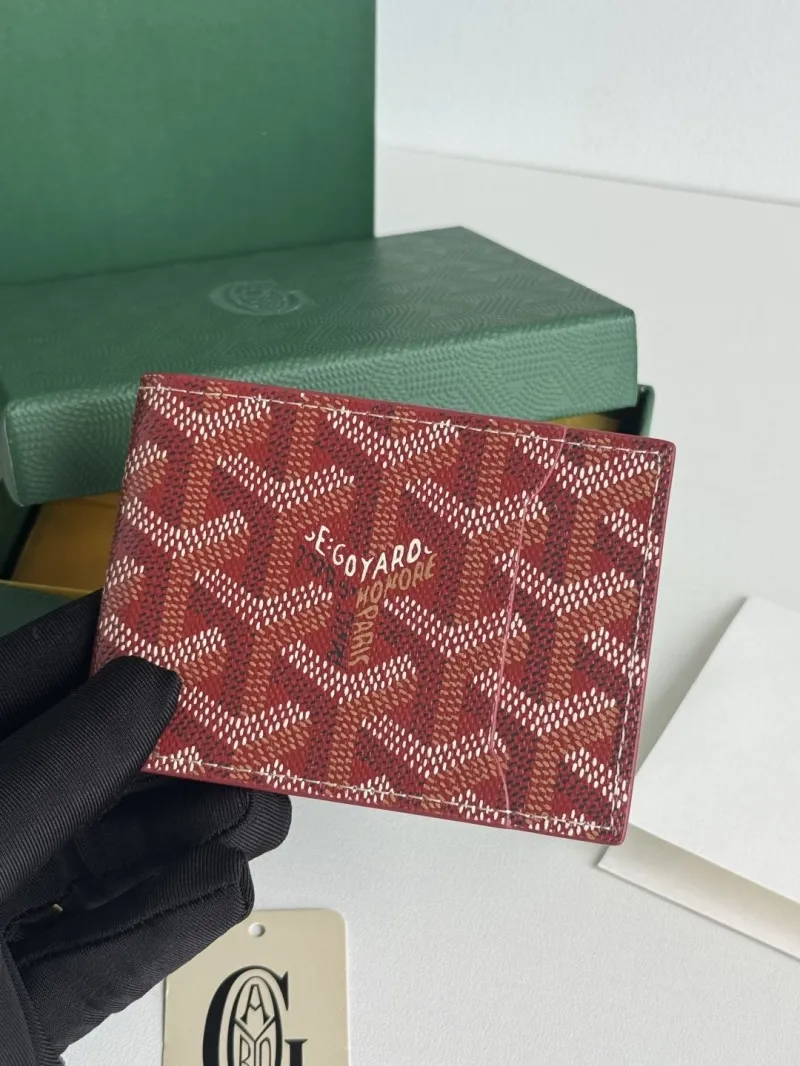 Goyard Red Bifold Leather Wallet - Image 6