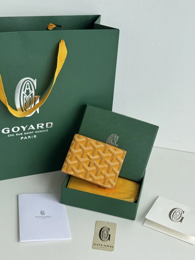 Goyard Yellow Bifold Wallet 136