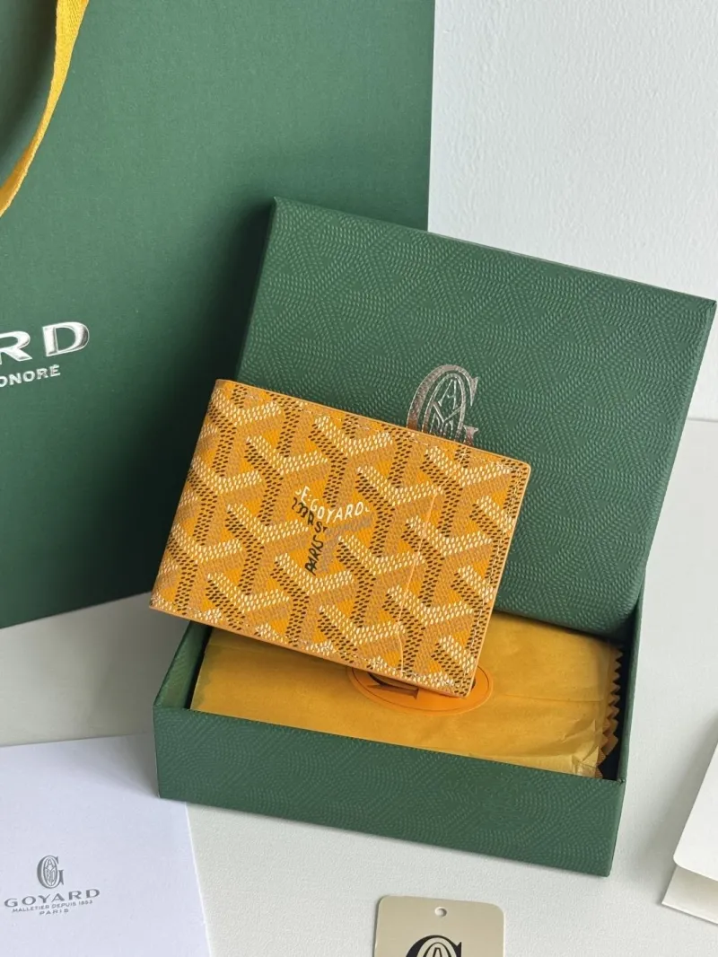 Alternative view of Goyard Yellow Bifold Wallet 136