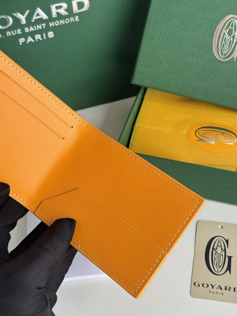 Goyard Yellow Bifold Wallet 136 - Image 9