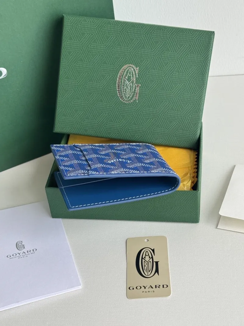 Goyard Blue Bifold Wallet 137 - Image 4