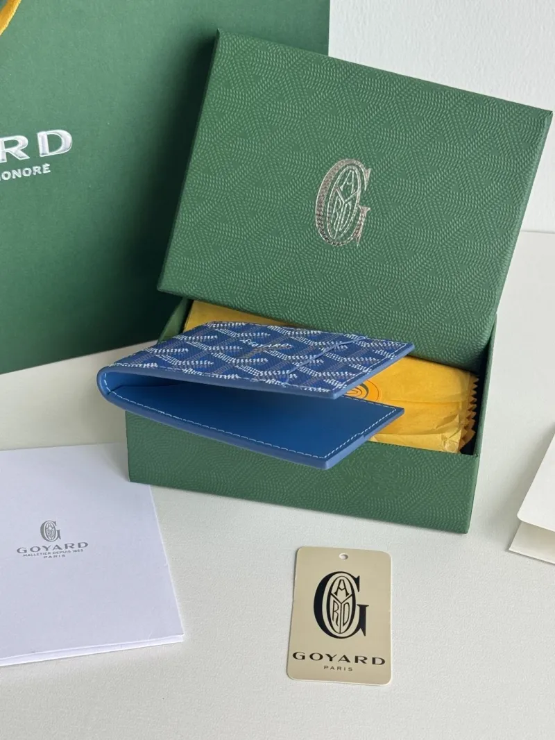 Goyard Blue Bifold Wallet 137 - Image 5