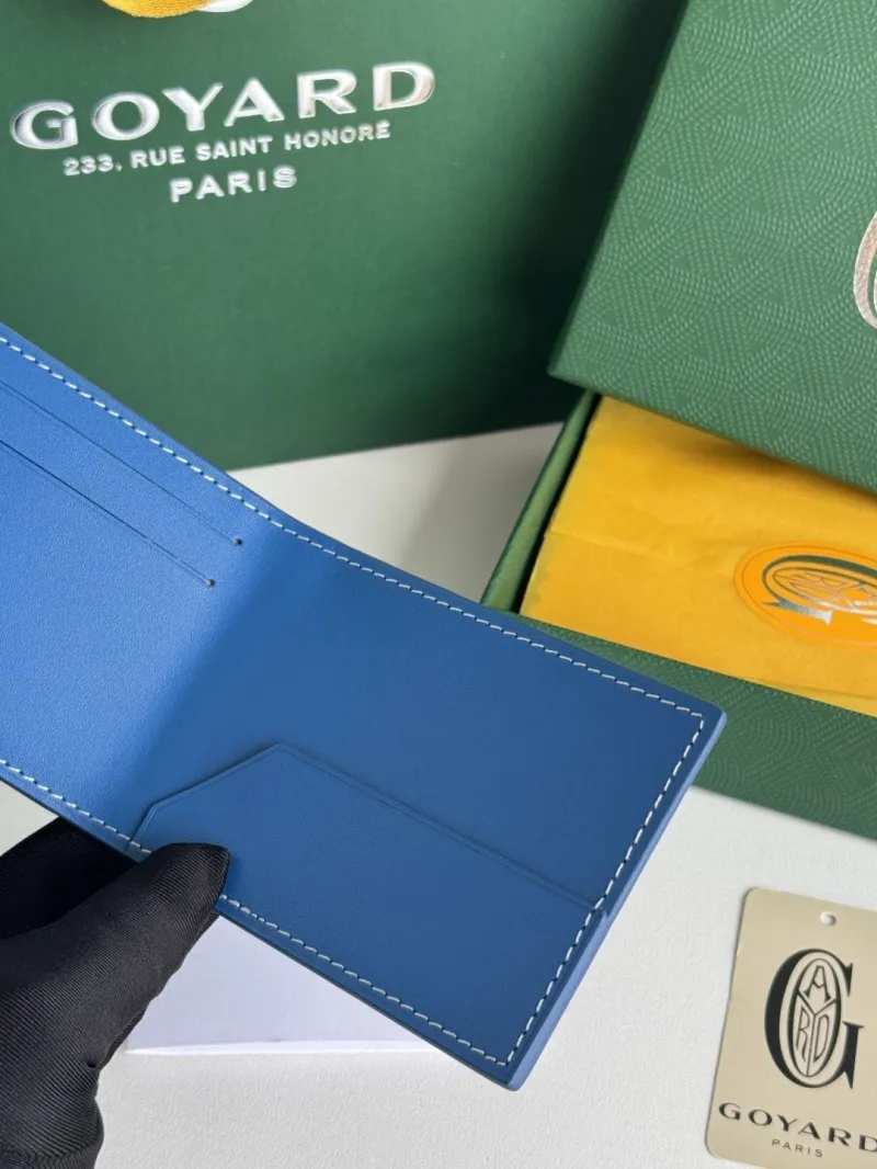 Goyard Blue Bifold Wallet 137 - Image 9