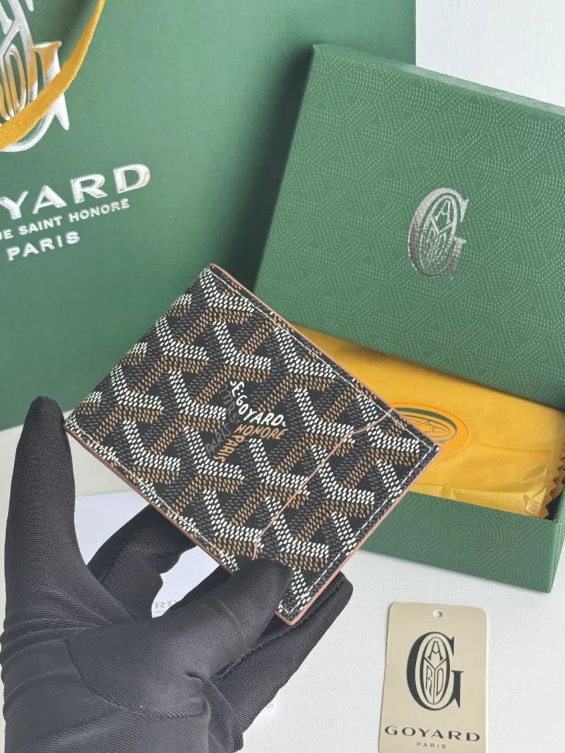 Goyard Signature Bifold Leather Wallet - Image 6