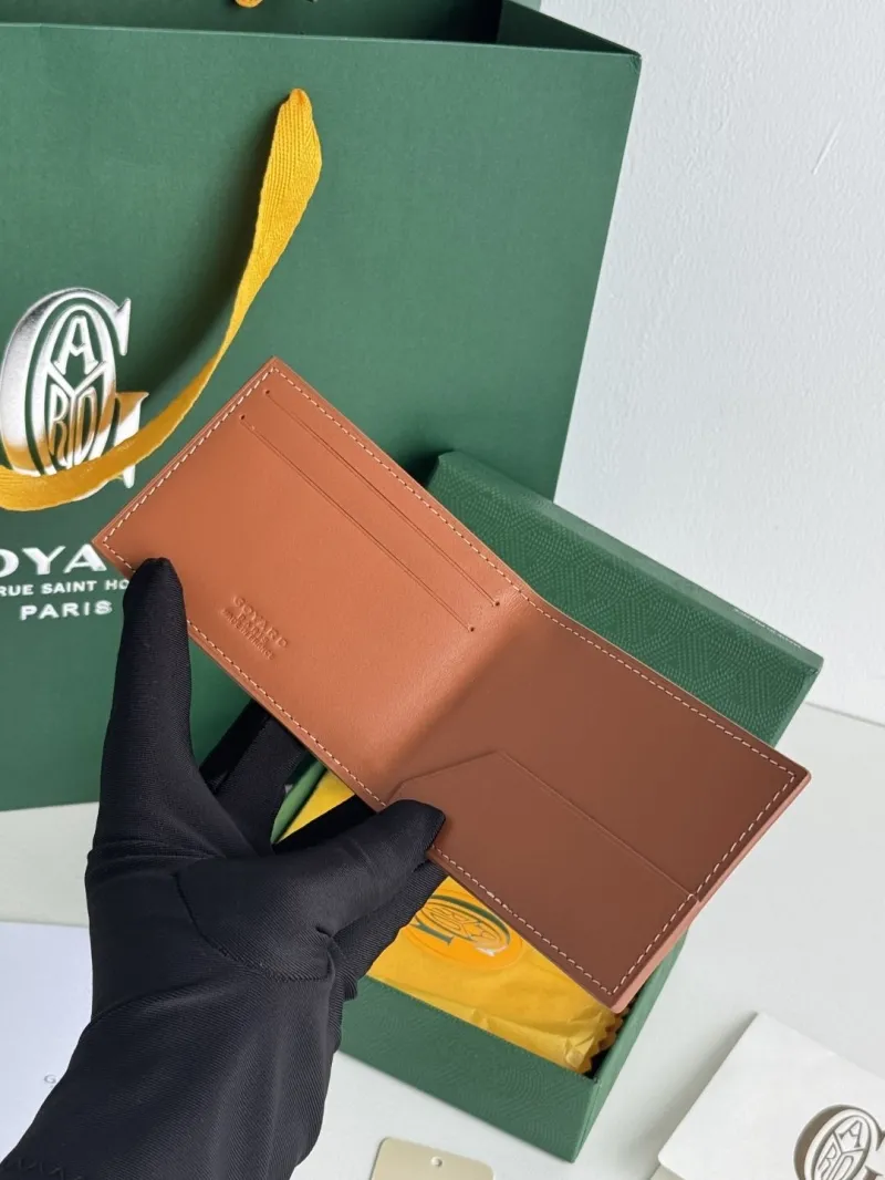 Goyard Signature Bifold Leather Wallet - Image 7