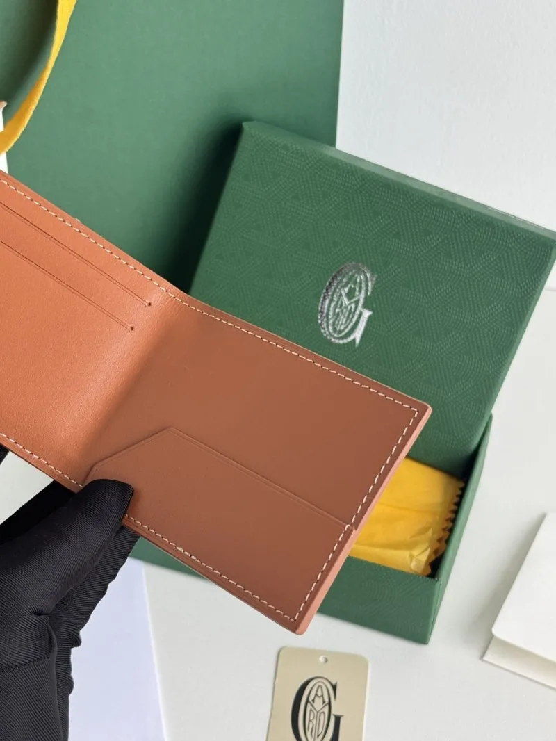 Goyard Signature Bifold Leather Wallet - Image 9